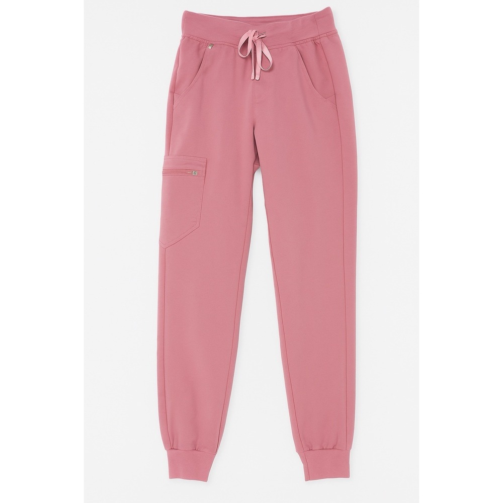 Figs BCA Womens Scrub Pants Joggers Size Xxs Retired Pink Rose Small Flaw